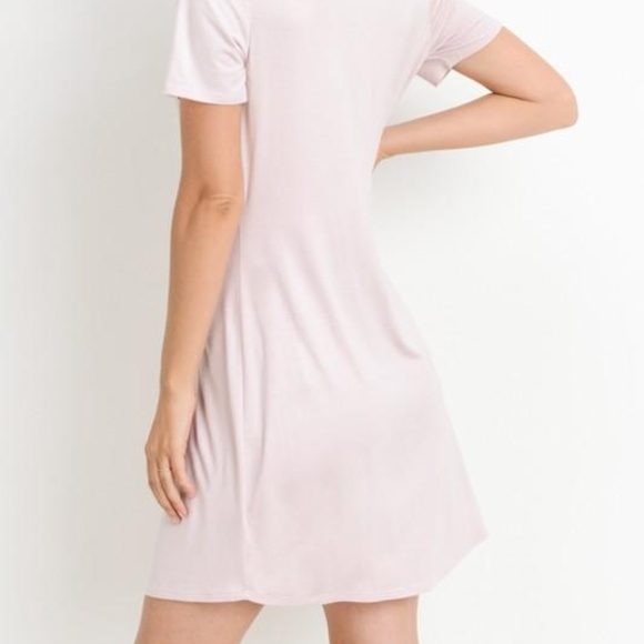 Spring Knotted Pink Dress - Picture 2 of 6